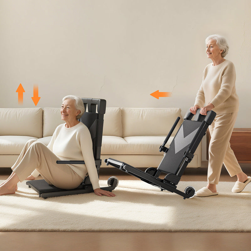 VOCIC AX25 Ultra-Compact Electric Chair Lift with Large Wheels and T-Stabilized Base