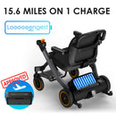 Paiseec W3 24V 360W 3-in-1 Electric Transport Wheelchair - 300lbs Capacity