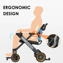 Paiseec W3 24V 360W 3-in-1 Electric Transport Wheelchair - 300lbs Capacity