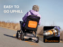 Paiseec W1 24V 400W 2-in-1 Electric Transport Wheelchair - 300lbs Capacity