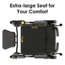 Paiseec W3 24V 360W 3-in-1 Electric Transport Wheelchair - 300lbs Capacity