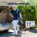 VOCIC Z23 Lightweight 4-Wheel Rollator Walker With Seat