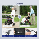 VOCIC Walker Wheelchair Combo Z51, Rollator Walker for Seniors with Seat