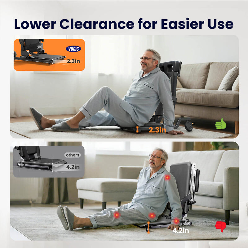 VOCIC AX35 Movable Electric Chair Lift with 4 Wheels