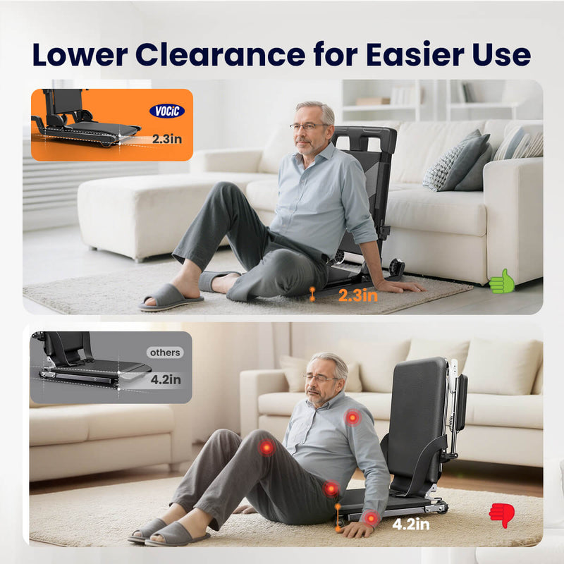 VOCIC AX25 Ultra-Compact Electric Chair Lift with Large Wheels and T-Stabilized Base