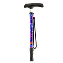 Nova Medical Compact Collapsible Travel ClickCane with Strap - Maui Flowers