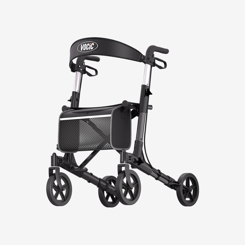 VOCIC Z23 Lightweight 4-Wheel Rollator Walker With Seat
