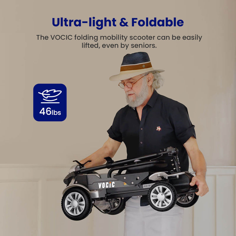 VOCIC D71 Ultra-Light Carbon Fiber Mobility Scooter