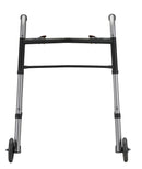 Nova Medical 2-Button Folding Walker with 5" Wheels - Youth