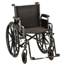 Nova Medical S-Series Hammertone Wheelchair with Detachable Arms & Swing Away Footrests