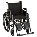Nova Medical SE-Series Hammertone Wheelchair With Detachable Arms & Elevating Leg Rests