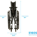 Nova Medical SE-Series Hammertone Wheelchair With Detachable Arms & Elevating Leg Rests