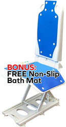 Platinum Health Group Tranquilo Premium Powered Bath Lift with Padded, SAFESWIVEL Rotating Seat and Power Recline Available with Rotating Seat or Deluxe Stationary Seat