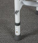 Platinum Health Group Double Step Stool with Adjustable Handle & Legs – High-View Blue Non-Slip Steps for Safe, Stable Reach – Height Adjustable Support Rail – Heavy-Duty Lightweight Frame