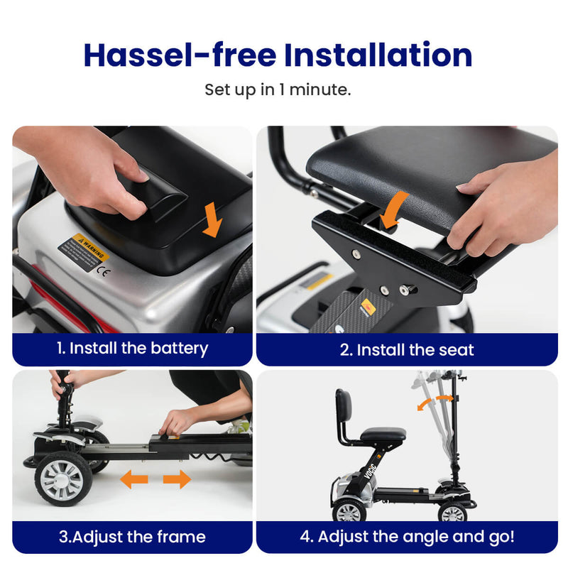 VOCIC D71 Ultra-Light Carbon Fiber Mobility Scooter