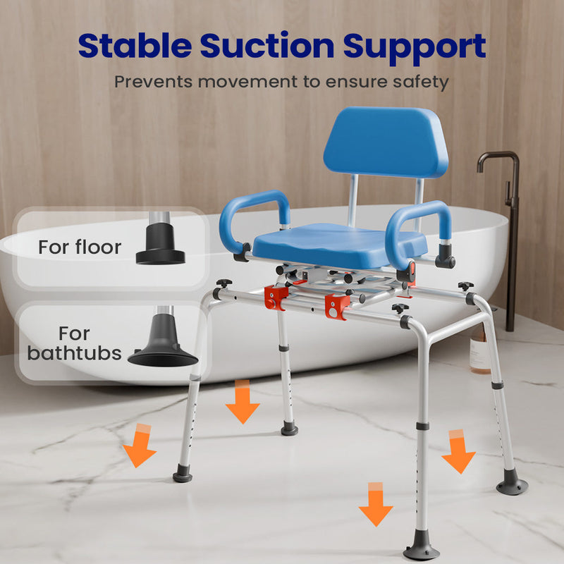 VOCIC AX19 Sliding Shower Chair Bathtub Transfer Bench