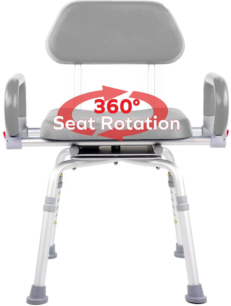 Platinum Health Group The Revolution Swivel Shower Chair for the Physically Handicapped or Disabled