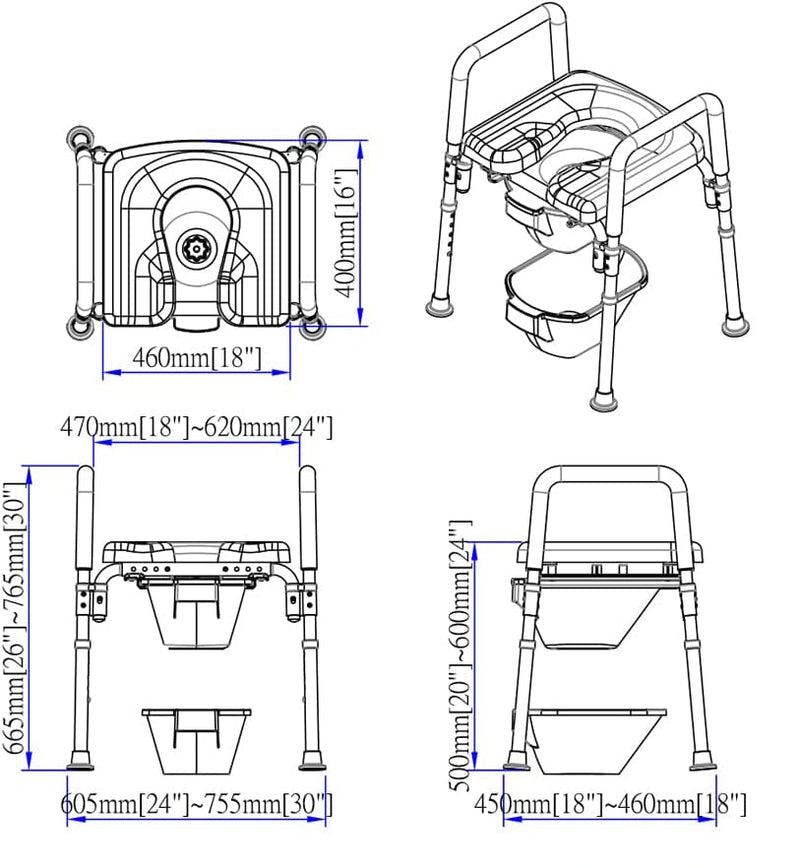 Platinum Health Group The Ultimate™ Bariatric Raised Toilet Seat, Voted