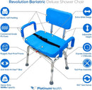 Platinum Health Group Bariatric Revolution Pivoting Swivel Shower Chair - 600lb Capacity for Physically Handicapped or Disabled