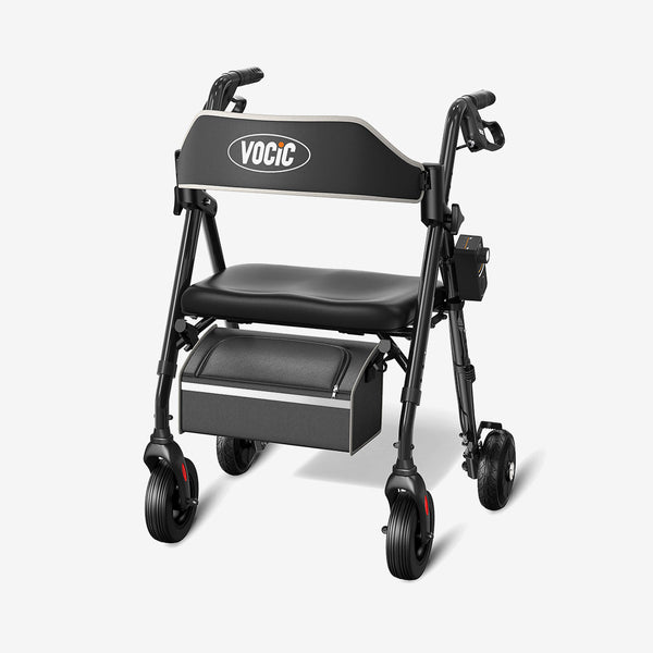VOCIC Z63 Rollator Walker with Big Rubber Wheels
