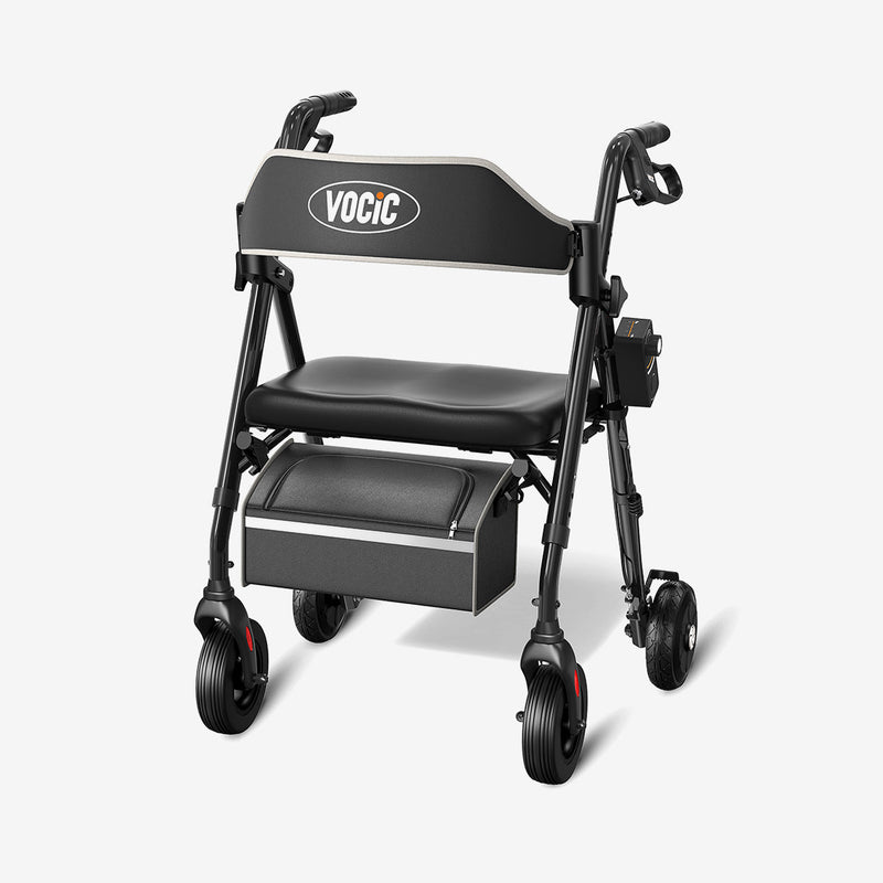 VOCIC Z63 Rollator Walker with Big Rubber Wheels