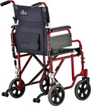 Nova Medical Transport Chair with Detachable Arms & Swing Away Foot Rests