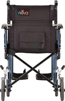 Nova Medical Transport Chair with Detachable Arms & Swing Away Foot Rests