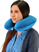 Nova Medical Memory Foam Travel & Airplane Neck Pillow with Washable Soft Cover
