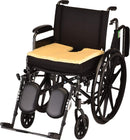 Nova Medical Gel & Memory Foam with Sheep Skin Top U-Shape Cutout Wheelchair Cushion