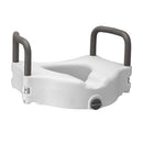 Nova Medical Elevated Raised Toilet Seat with Removable & Padded Handles