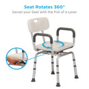 Nova Medical Bathroom Shower Chair with 360° Swivel Seat