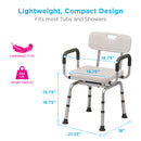 Nova Medical Bathroom Shower Chair with 360° Swivel Seat