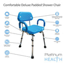 Platinum Health Group ComfortAble(tm) Deluxe Bath / Shower Chair - Padded with Armrests