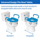 Platinum Health Group Soft-TOP 2.0 Deluxe Padded Raised Toilet Seat