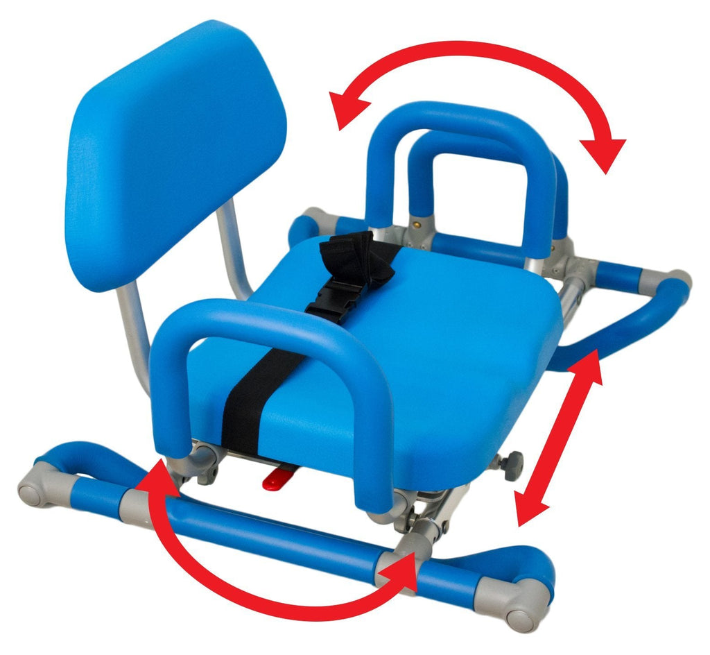 Platinum Health Group HydroSlide Sliding Bath Chair with Swivel Seat ...