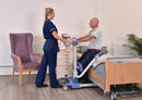 Joerns Hoyer Up Sit-To-Stand Manual Patient Transfer Lift - 400lbs Capacity