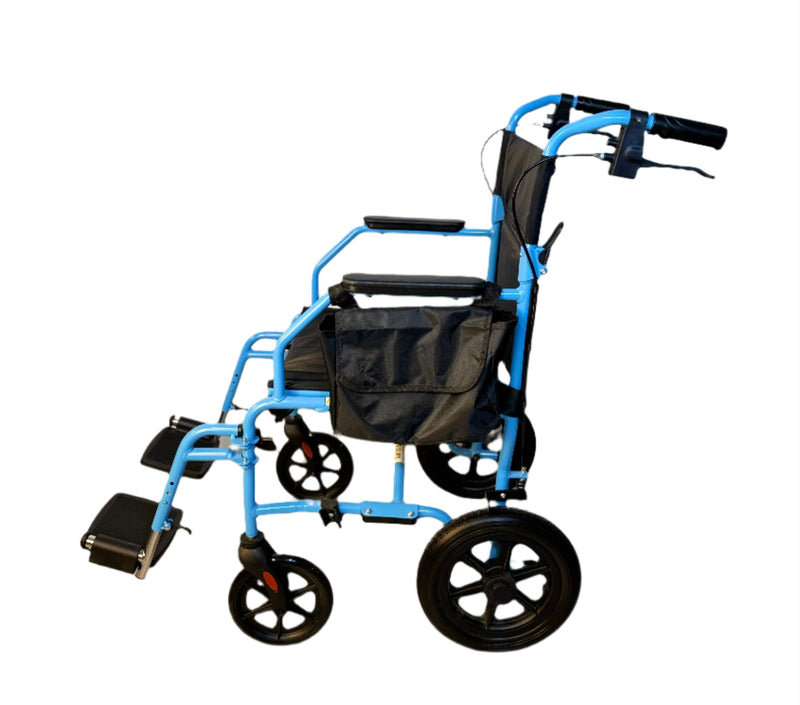 Platinum Health Group Hummingbird™ Ultra-Lightweight Foldable Transport Wheelchair for Handicapped