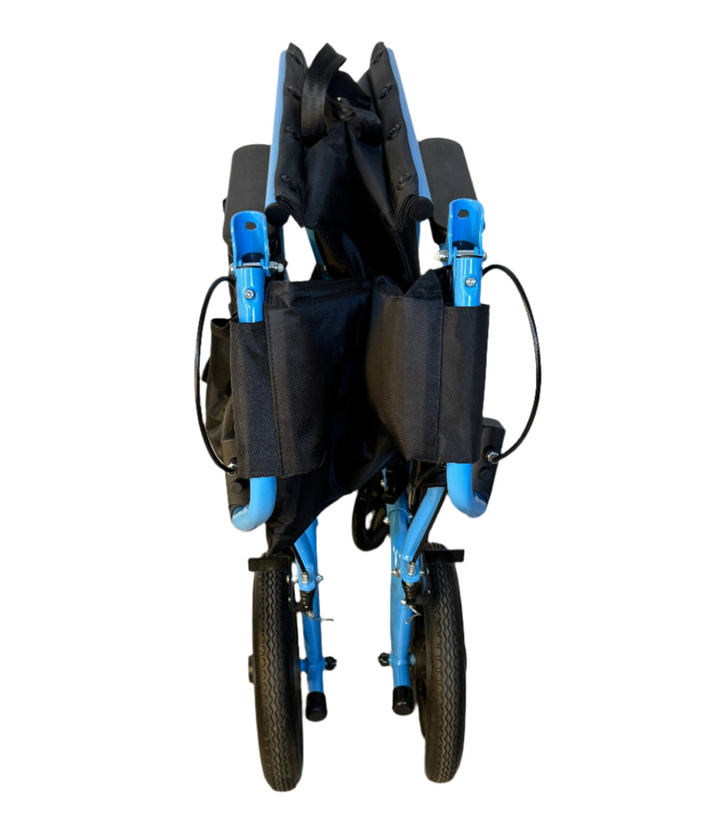Platinum Health Group Hummingbird™ Ultra-Lightweight Foldable Transport Wheelchair for Handicapped