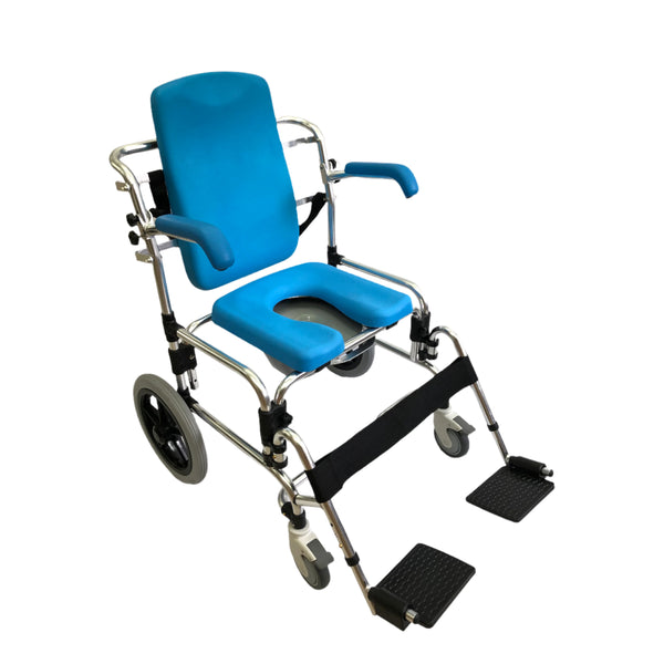 Platinum Health Group The Baltic Professional Transporter Shower Commode Chair - Padded