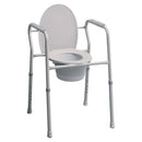 Graham-Field Lumex Silver Collection 3-In-1 Steel Commode