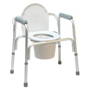 Graham-Field Lumex 3-in-1 Aluminum Commode with Removable Back Bar