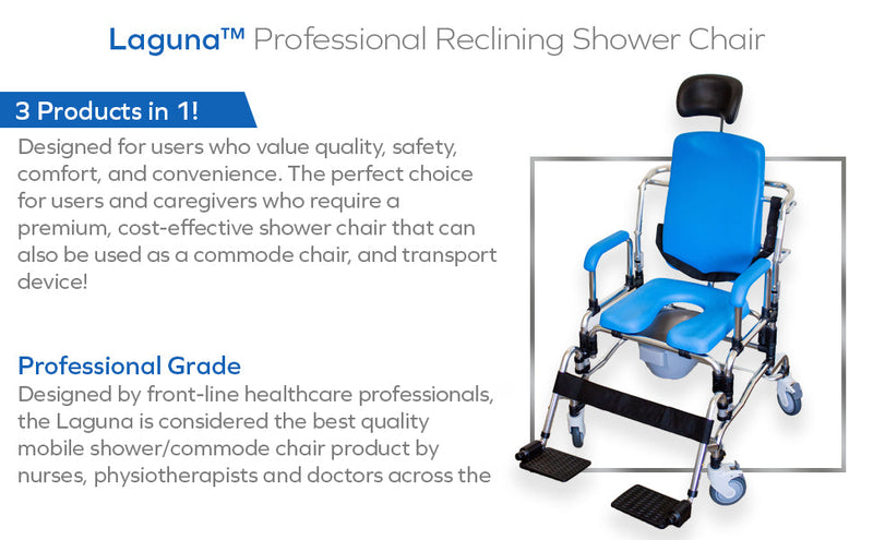 Platinum Health Group Laguna Reclining Shower Chair
