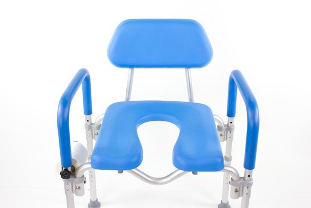 Platinum Health Group Dignity Commode, MEDICAL-GRADE Aluminum, COMMERCIAL-GRADE Construction, UNIVERSAL Height Adjustability, AMBIDEXTROUS Toilet Paper Holder, DOUBLES AS SHOWER CHAIR