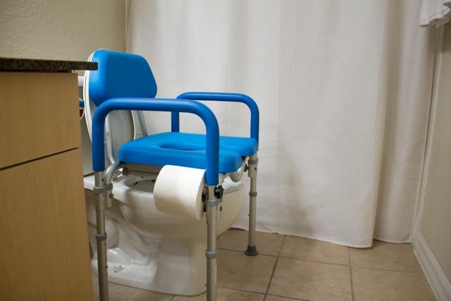 Platinum Health Group Dignity Commode, MEDICAL-GRADE Aluminum, COMMERCIAL-GRADE Construction, UNIVERSAL Height Adjustability, AMBIDEXTROUS Toilet Paper Holder, DOUBLES AS SHOWER CHAIR