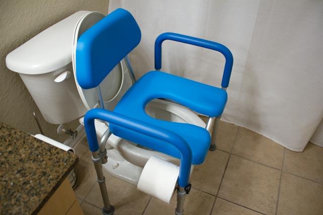 Platinum Health Group Dignity Commode, MEDICAL-GRADE Aluminum, COMMERCIAL-GRADE Construction, UNIVERSAL Height Adjustability, AMBIDEXTROUS Toilet Paper Holder, DOUBLES AS SHOWER CHAIR