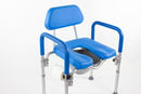 Platinum Health Group Dignity Commode, MEDICAL-GRADE Aluminum, COMMERCIAL-GRADE Construction, UNIVERSAL Height Adjustability, AMBIDEXTROUS Toilet Paper Holder, DOUBLES AS SHOWER CHAIR