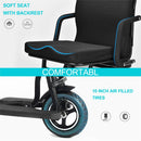 Mototec Folding Mobility Electric Trike 48v 700w Dual Motor Lithium Black