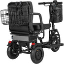 Mototec Folding Mobility Electric Trike 48v 700w Dual Motor Lithium Black