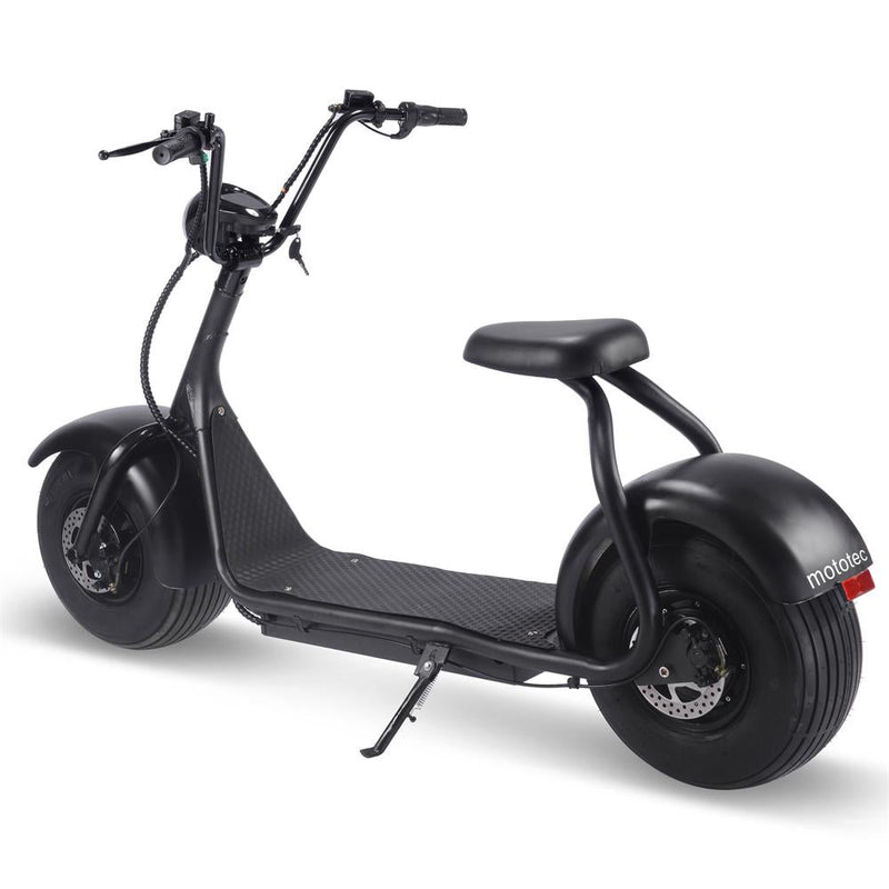 Mototec Fat Tire 60v 18ah 2000w Lithium Electric Scooter Black