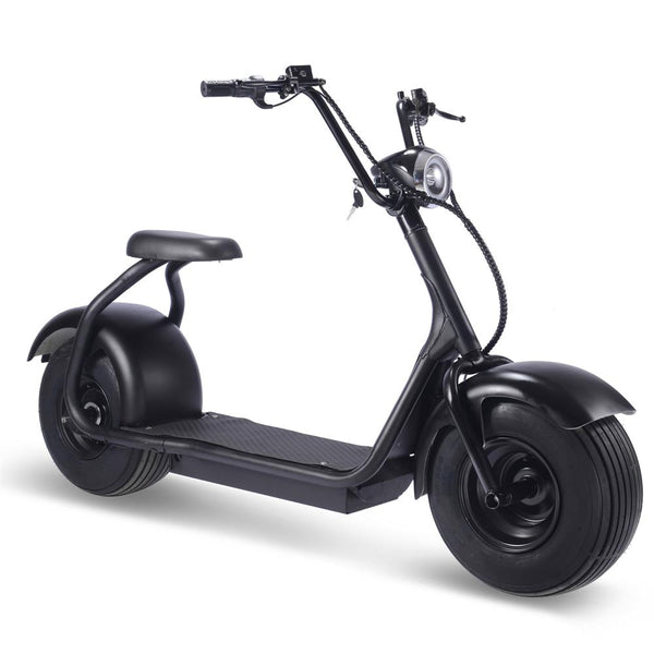 Mototec Fat Tire 60v 18ah 2000w Lithium Electric Scooter Black